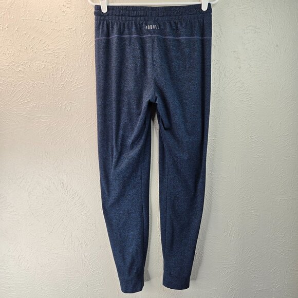 NoBull Jogger Pants Small Navy Blue Stretchy Athletic Workout Pull On Drawstring - Picture 6 of 9